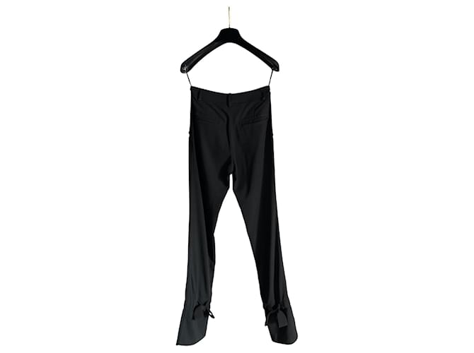 Chanel Un pantalon, leggings Laine Noir  ref.672435