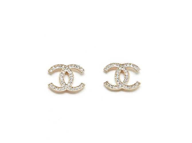 Chanel Ear Studs Dainty Chanel Earrings Solid Sterling Silver 18k Gold  Plated High Quality Zirconia – Love Letters To Me