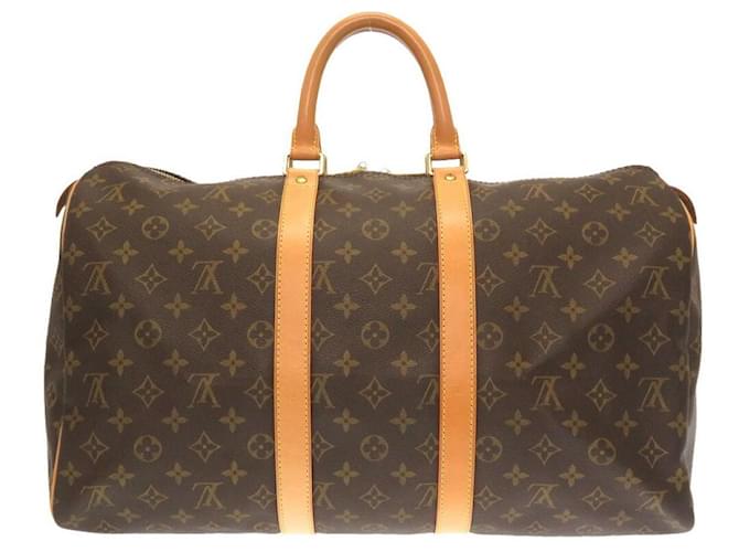Louis Vuitton Keepall 45 Brown Cloth  ref.672603