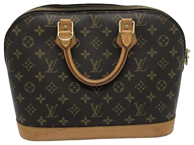 Louis Vuitton Alma Brown Cloth  ref.672718