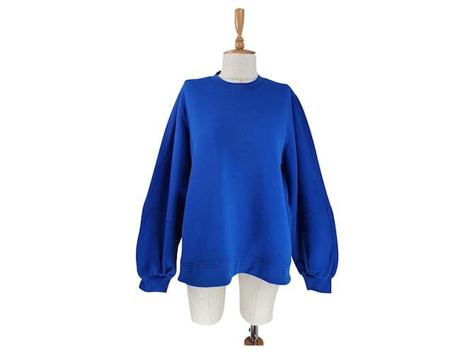Ganni Tricots Coton Polyester Bleu  ref.672749