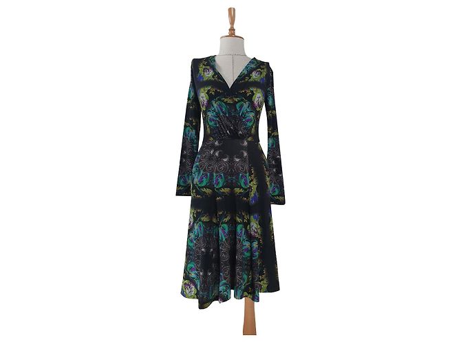 Etro Wollkleid mehrfarbig Mehrfarben