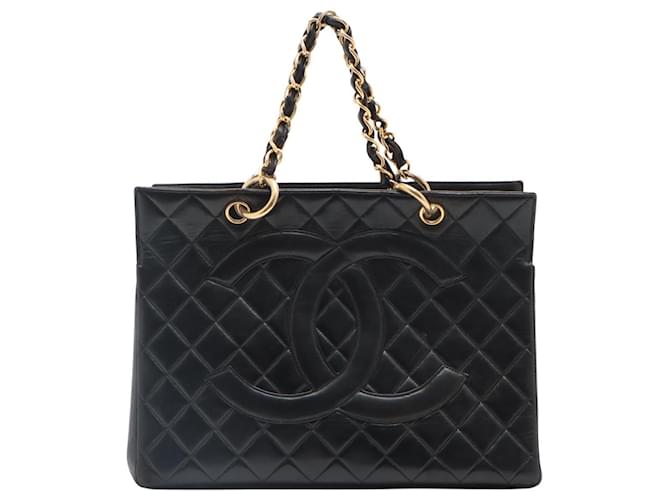Chanel Cabas Black Leather  ref.672897