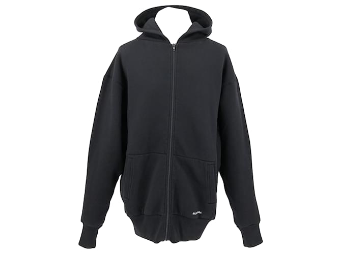 Everyday Balenciaga hoodie oversize in black cotton with zip  ref.673064