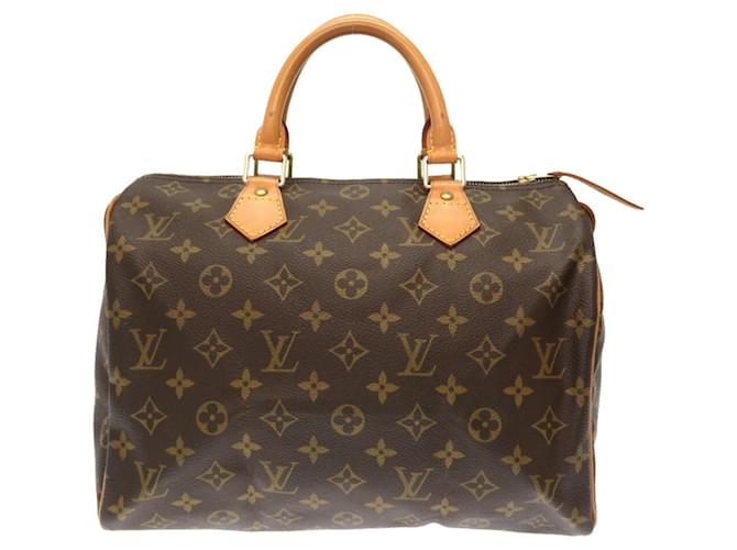 Louis Vuitton Speedy 30 Brown Cloth  ref.673262