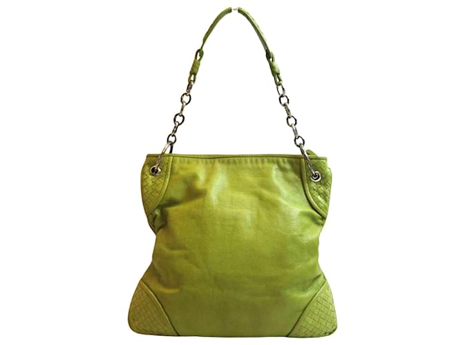 Bottega Veneta Green Leather  ref.673300