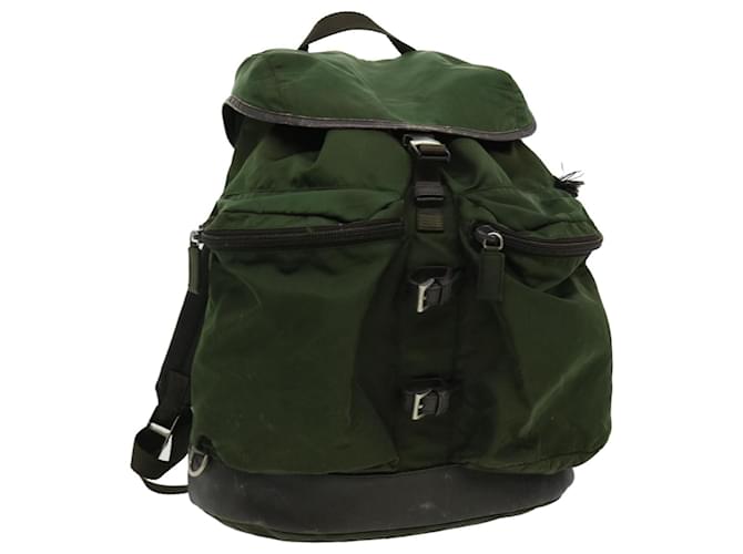 PRADA Backpack Nylon Khaki Auth am2806g  ref.673528