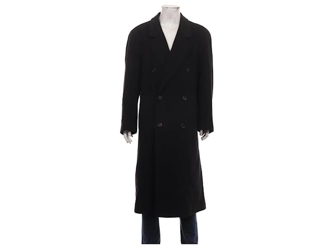 Pierre Cardin Men Coats Outerwear Black Cashmere  ref.673695