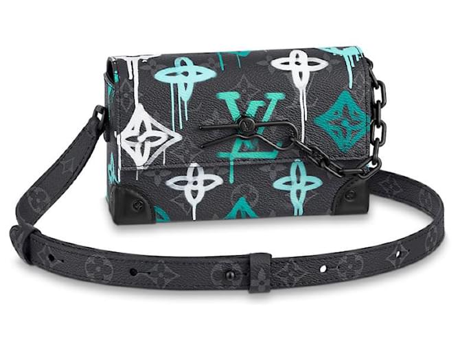 Louis Vuitton LV Steamer wearable wallet Graffiti Grey  ref.673704