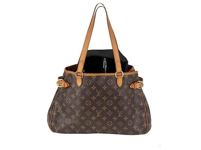 Louis+Vuitton+Batignolles+Monogram+Dentelle+Shoulder+Bag+Brown+