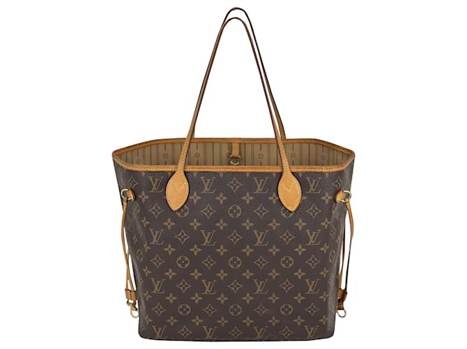 LOUIS VUITTON Monogram Neverfull MM Brown Canvas Tote Shoulder Bag M41177  Pre owned Cloth  ref.673894