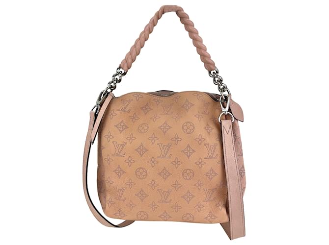 Louis Vuitton Mahina Brown Leather Shoulder Bag (Pre-Owned)