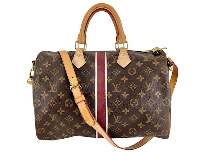 Louis Vuitton Speedy 35 Brown Cloth ref.689482 - Joli Closet