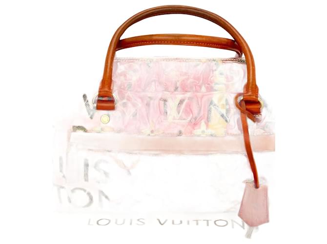 Louis Vuitton Travel Richard Prince Pink Denim Weekender PM, Women's