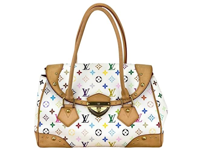 LOUIS VUITTON Beverly GM Shoulder White Monogram Multicolor Shoulder Bag preowned Leather  ref.674093