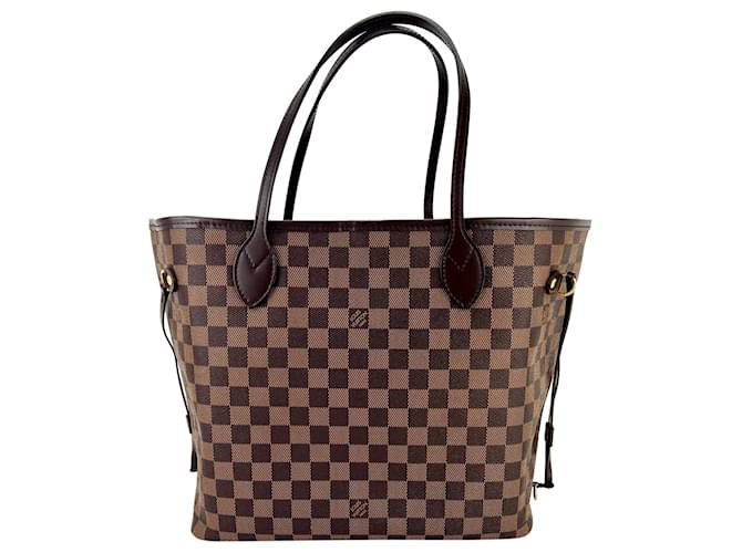 Louis Vuitton Neverfull MM Brown Damier Ebene Canvas Tote W/Organizing Insert Pre-owned Cloth  ref.674162
