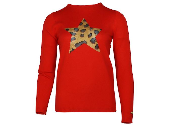 Sudadera con estrella de Bella Freud en algodón rojo Roja