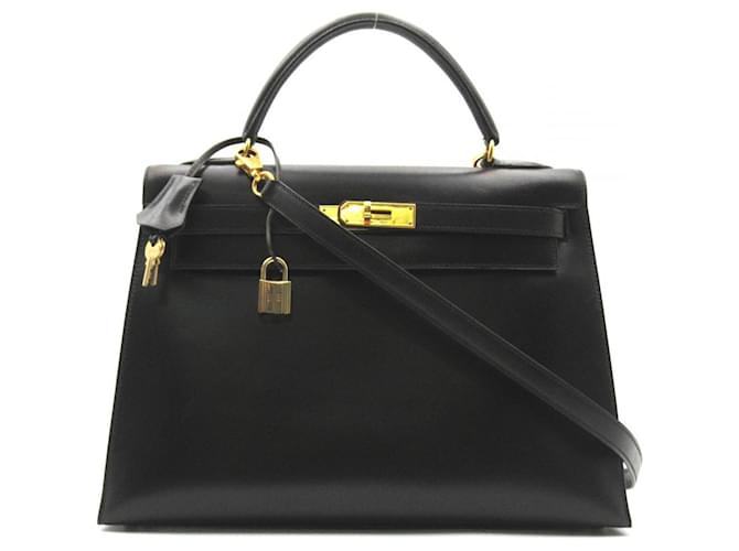 Hermès hermes kelly Black Leather  ref.674326