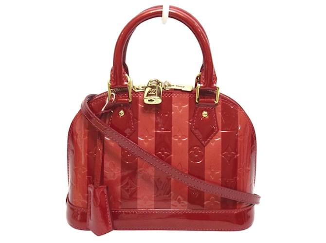 Louis Vuitton Alma BB Red Patent leather  ref.674374