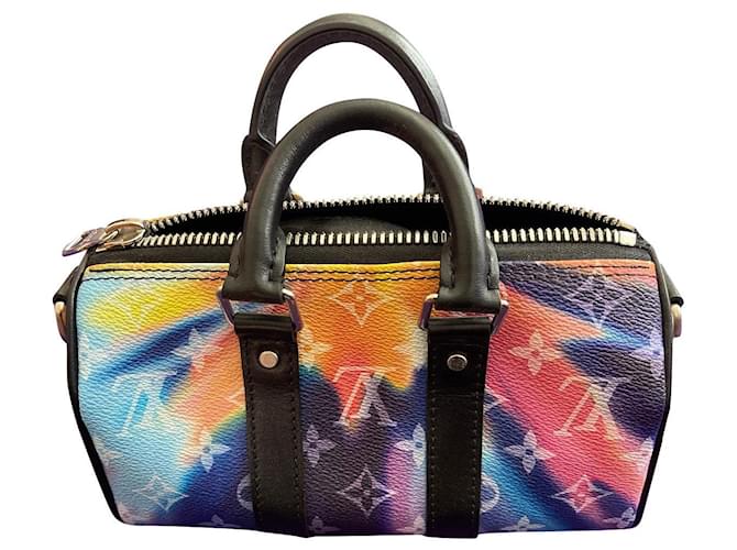 Keepall Xs sunset tie-dye starburst bag clutch sling Louis Vuitton monogram  lv Leather ref.674417 - Joli Closet
