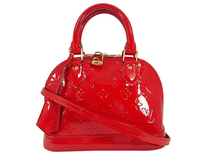 Louis Vuitton Red Vernis Alma BB Leather Patent leather  ref.674500