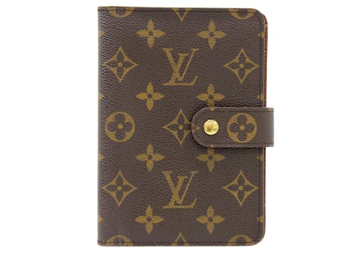 Louis Vuitton Portefeuille zippy Brown Cloth  ref.674800