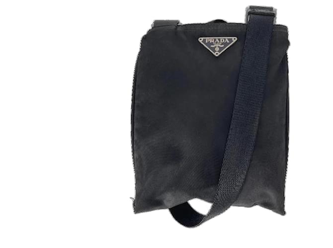 Black Nylon Prada Crossbody Bag  ref.674898