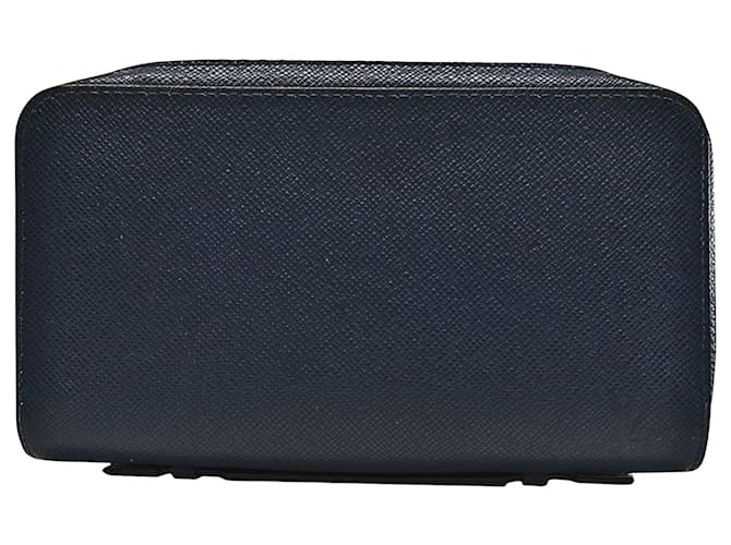 Louis Vuitton Zippy Wallet Navy blue Leather  ref.675387