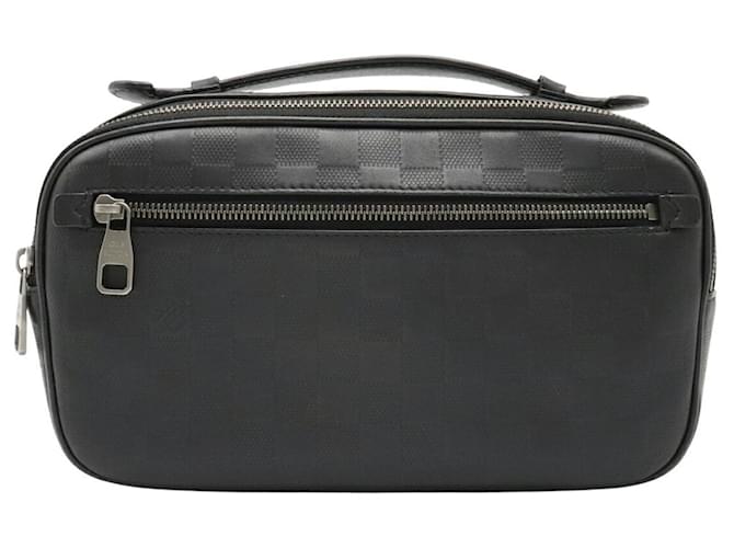 Louis Vuitton Ambler banana bag Black Leather ref.576643 - Joli Closet