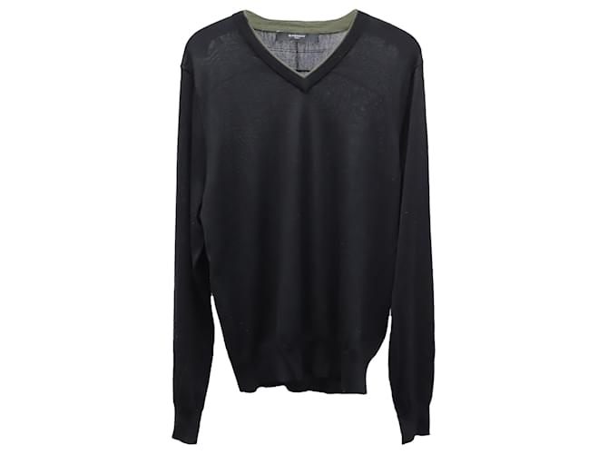 Givenchy Sweatshirt aus schwarzer Wolle  ref.675467
