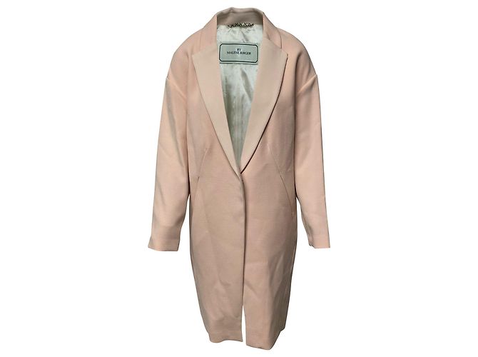 By Malene Birger by. Malene Birger Fiurica Oversized Piqué Coat in Pink Polyester