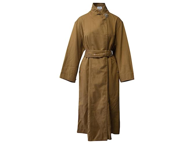 Isabel Marant Étoile Peter Trench Coat in Brown Cotton  ref.675507