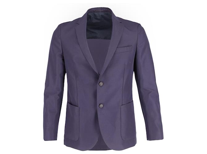 Hugo Boss Single Breasted Blazer in Navy Blue Wool  ref.675514