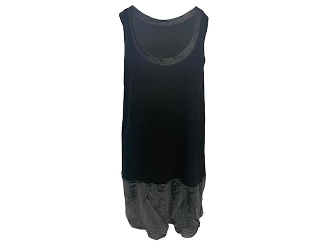 Sacai Luck Sleeveless Dress in Black Cotton  ref.675517