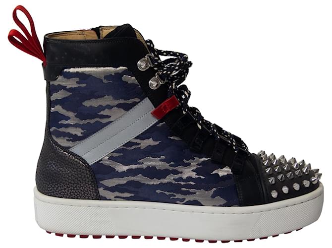 Christian Louboutin Smartic Technical Boots in Multicolor Leather Multiple colors  ref.675541