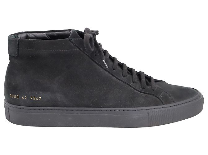 Autre Marque Common Projects Achilles High-Top Sneakers in Black Suede
