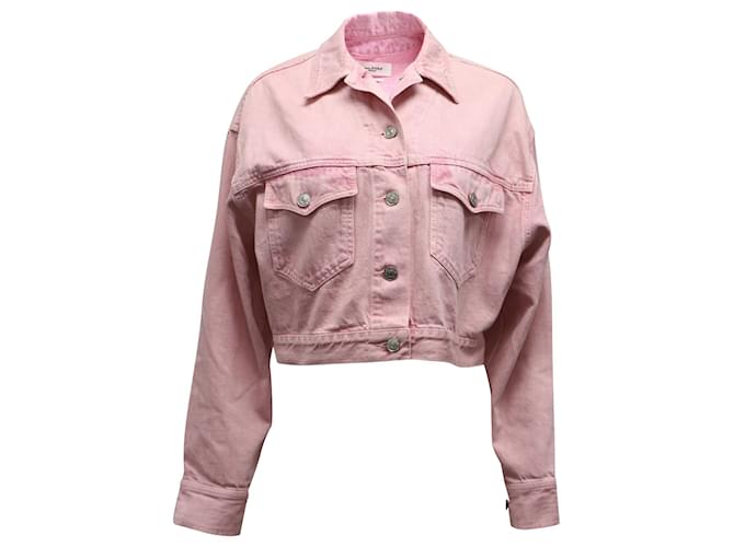 Isabel Marant Etoile Tadia Jacket in Pink Cotton Denim   ref.675750