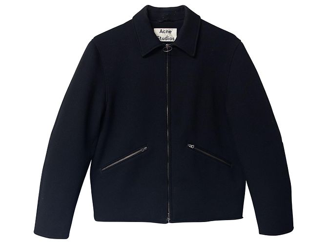 Acne Studios Miles Langarmjacke aus schwarzem Polyester