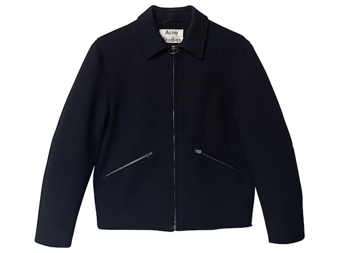 Acne Studios Miles Long Sleeve Jacket in Black Polyester   ref.675773