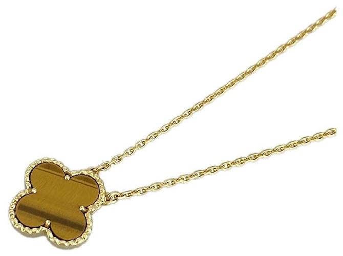 *Van Cleef & Arpels Vintage Alhambra Halskette K18YG(750) Oberes Auge Golden Gelbes Gold  ref.675992