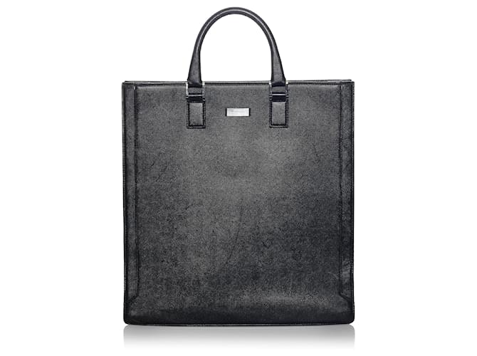 Burberry Black Leather Tote Pony-style calfskin  ref.676009