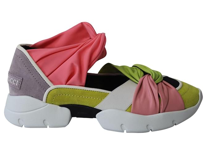 Emilio Pucci Knot Lightweight Sneakers in Multicolor Nylon Multiple colors  ref.676242