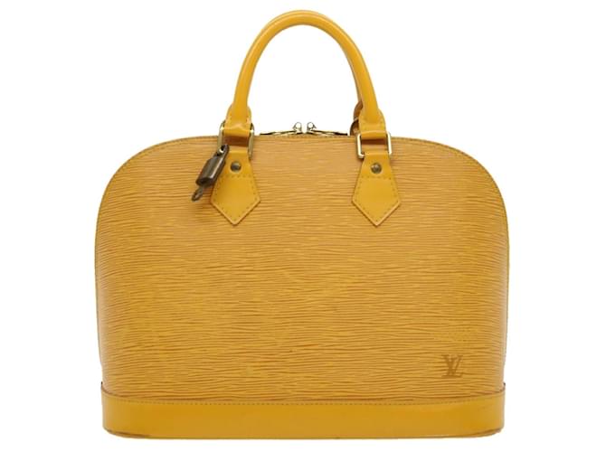 Louis Vuitton Alma Amarelo Couro  ref.676511