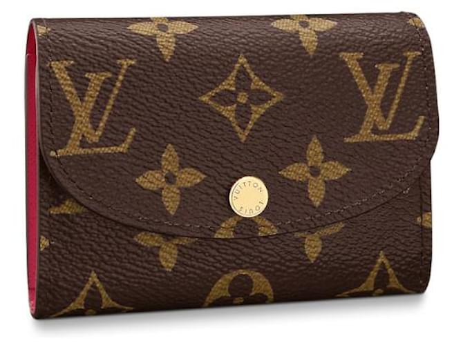 Louis Vuitton LV Rosalie portafoglio tela monogramma Marrone  ref.676544