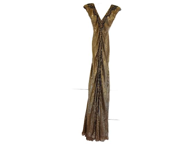 Jenny Packham Dresses Golden Silk  ref.676809