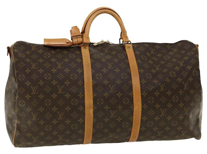 Louis Vuitton Monogram Keepall Bandouliere 60 Boston Bag M41412 LV Auth pt4931 Cloth  ref.677001