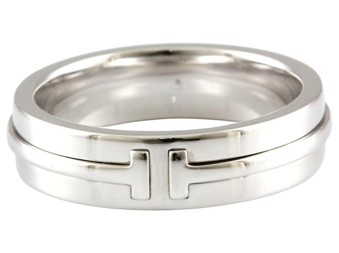 TIFFANY & CO. T Silvery White gold  ref.677259