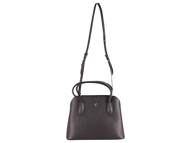 Prada Matinee Bag Medium in Black Saffiano Leather  ref.677381