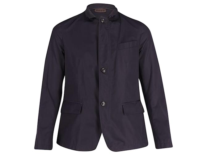 Tod's Blouson Jacket in Navy Blue Polyester  ref.677393