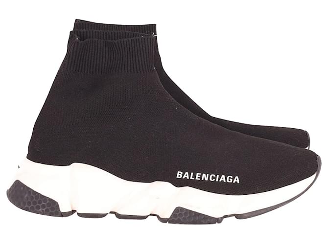 Balenciaga Speed Knit Sneakers in Black Polyester  ref.677480